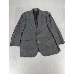 John Clarendon Gray Pinstripe Blazer Men's Size 44R Sport Coat Business Casual